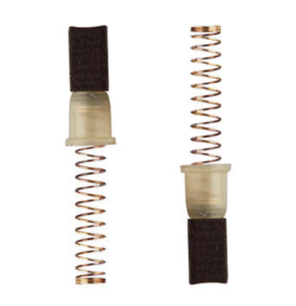 Carbon brushes with springs