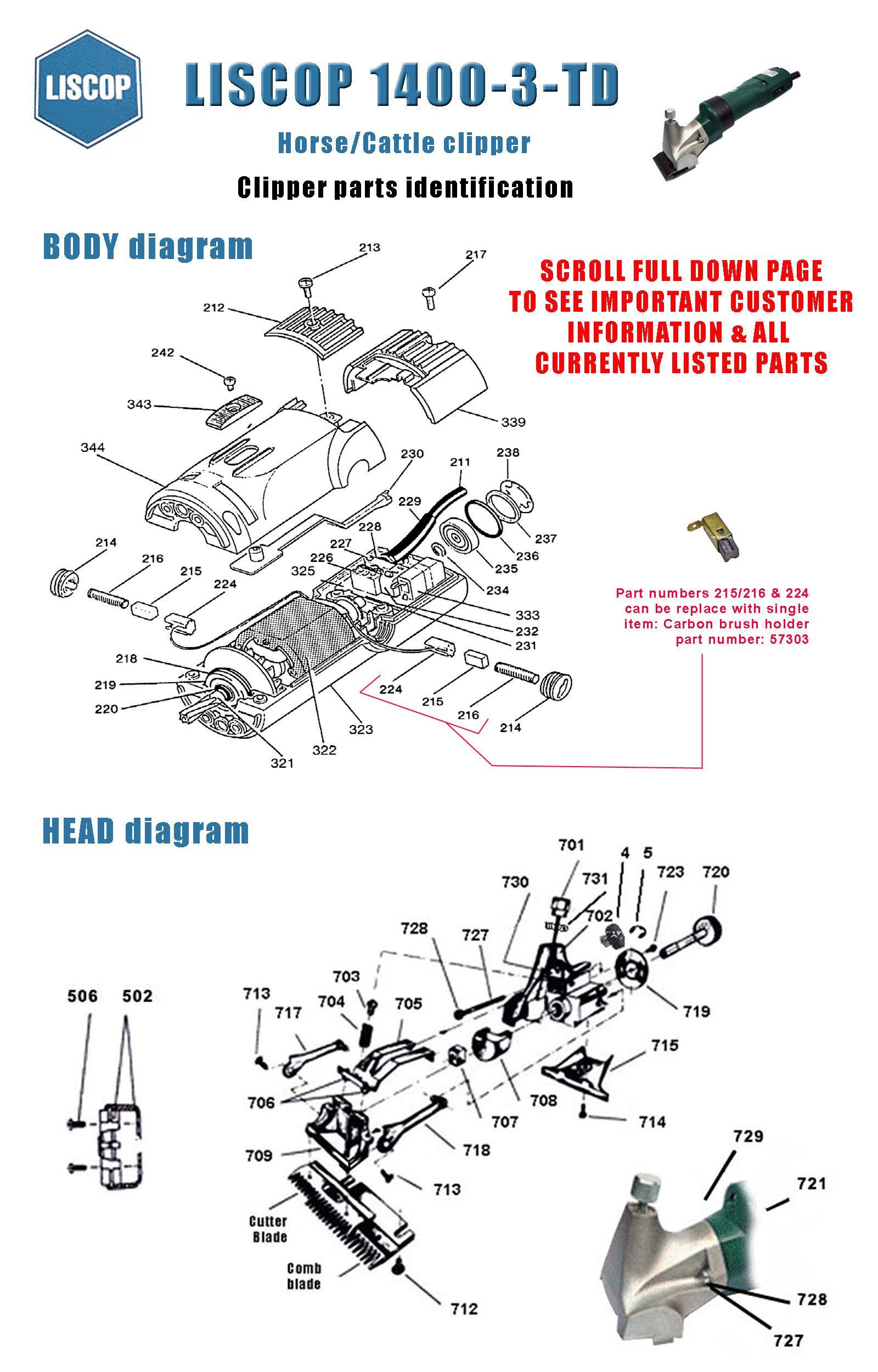 moser 1400 parts