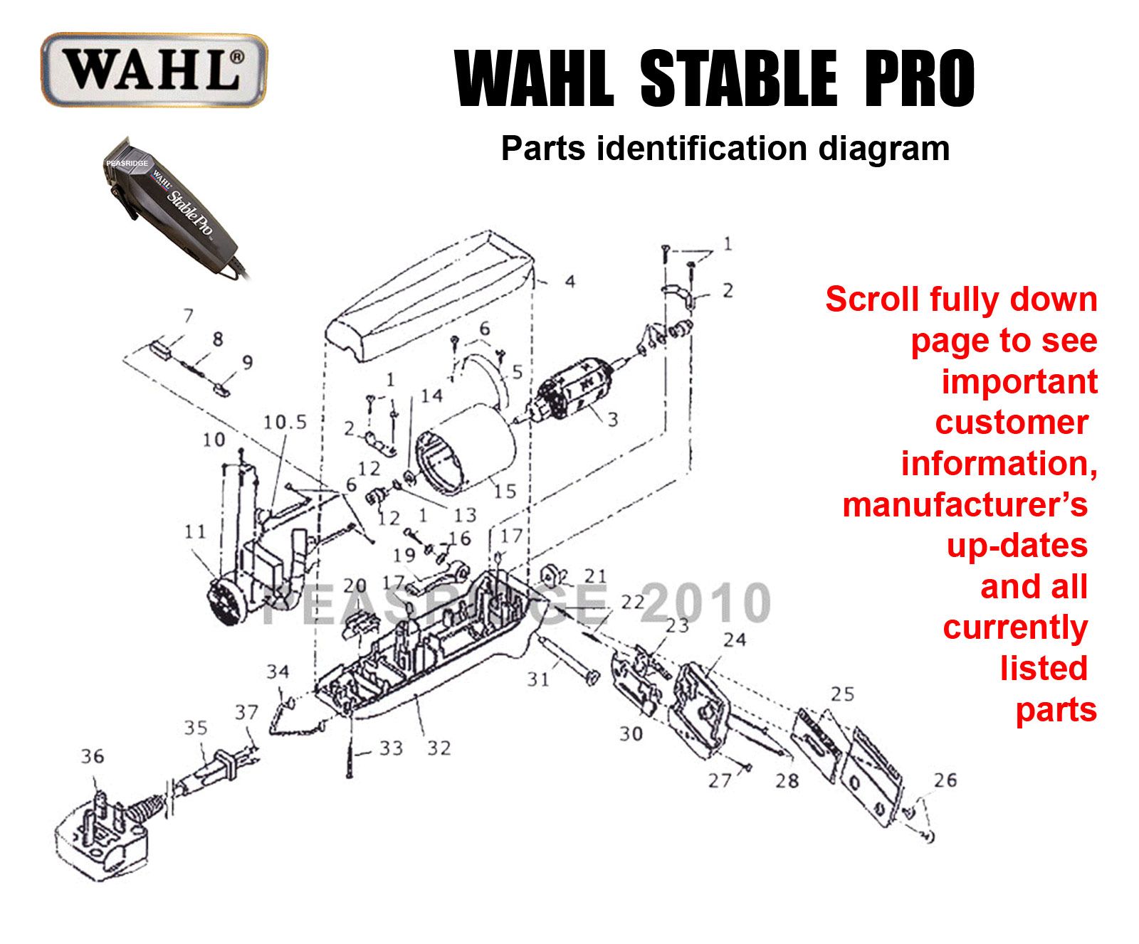 wahl parts