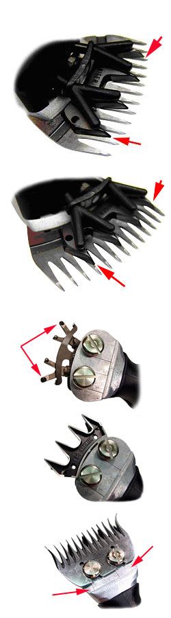 FITTING CUTTER & COMB BLADES to shearing machines heads